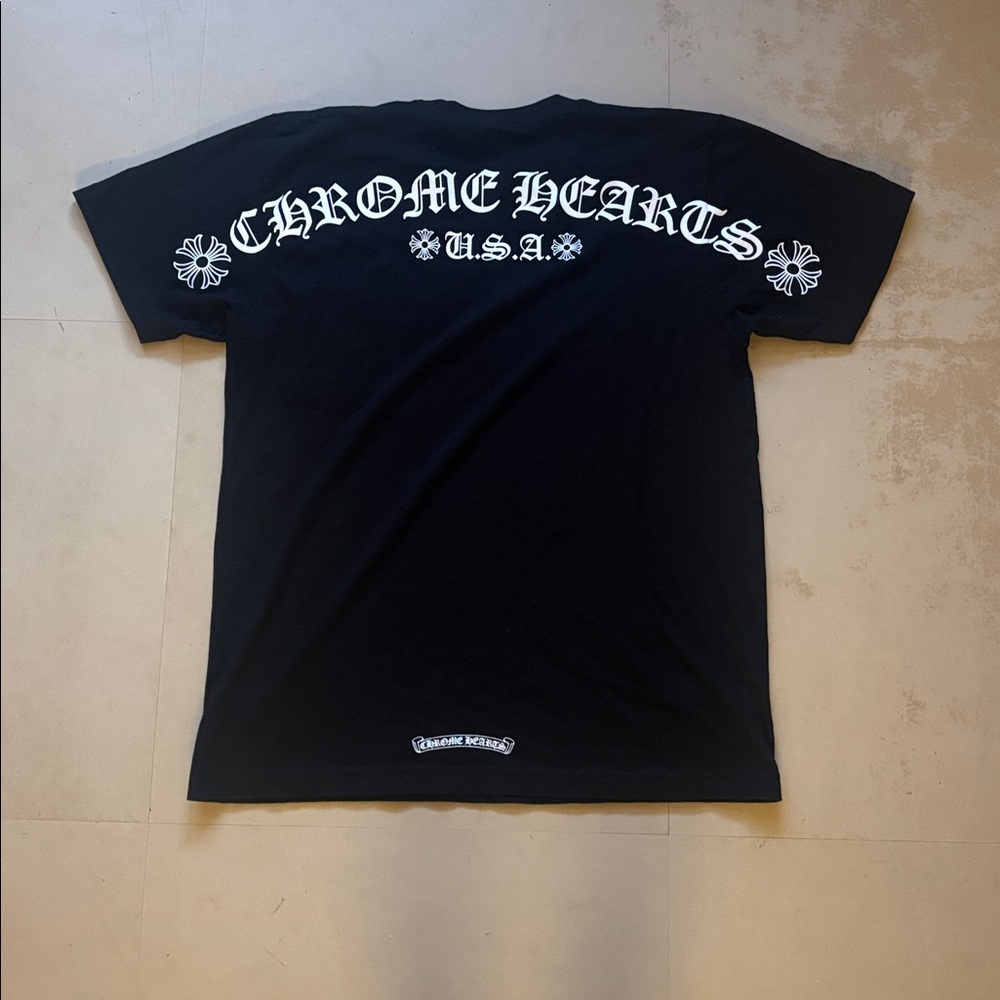 Chrome Hearts Black Tee with White Logo - Picture 2 of 4